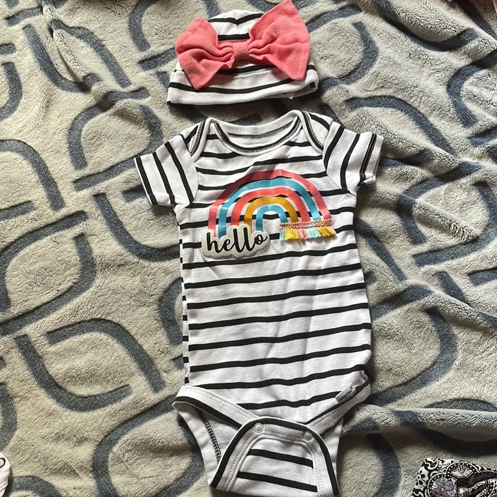 Stripped Gerber onesies